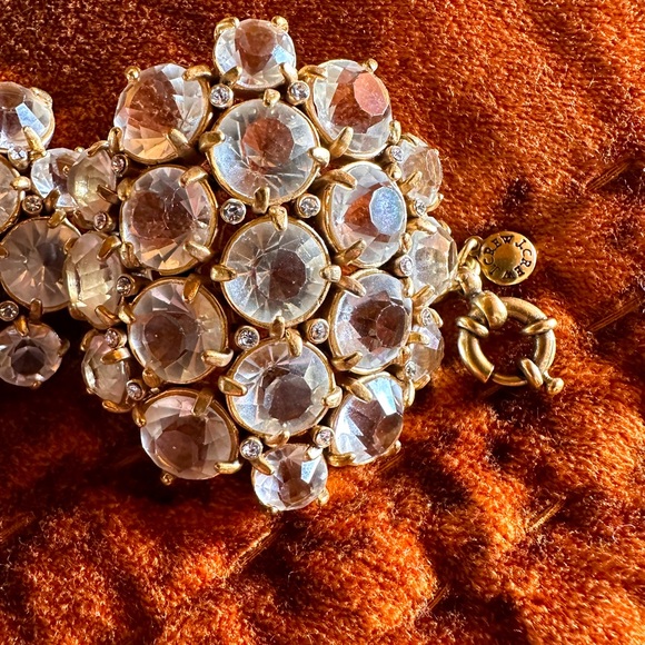 JCrew Honeycomb Cuff- white stones and gold hardware - Picture 4 of 4